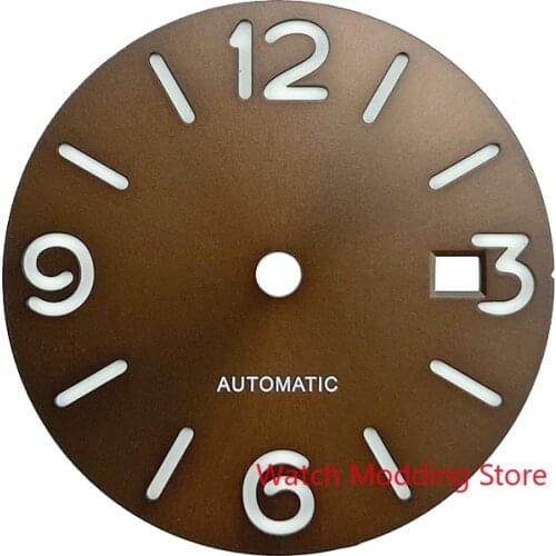 Super Green Luminous 31.5mm Brown/Black/Blue Sandwich Sterile Watch Dial Set For ETA2824 Miyota8215/8205 DG2813 Movement