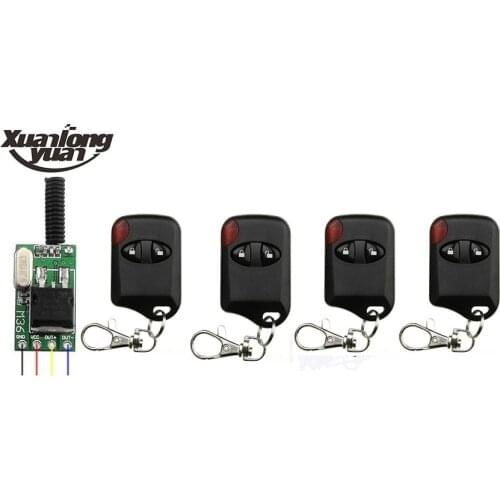 Xuanlongyuan LED lamp mini remote control switch silent dc 7 V 9V 10V 12V 24V 36V DC7-36V receiver + transmitter