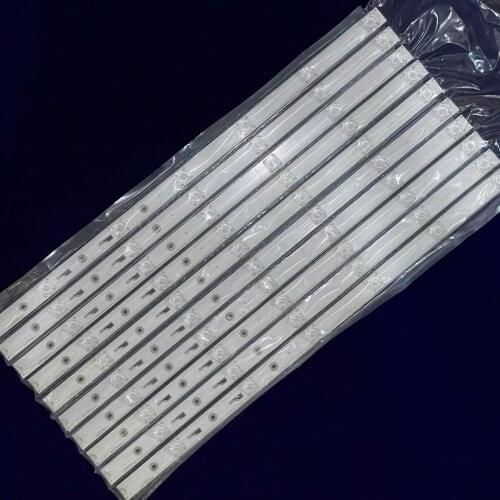 10pcs LED Backlight strip for 55 inch akai TV DS55M6M-DS01-V01 DSBJ-WG JL.D55061330-004AS-M B55C51 55X4 55X 55R4 55A15A T55FUK