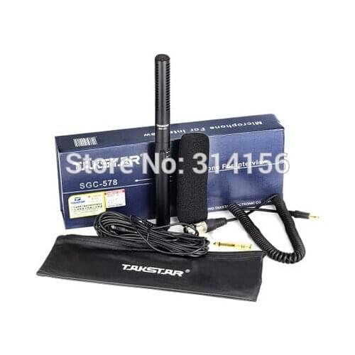 Takstar SGC 578/SGC-578 Shotgun Microphone cardioid/hyper-cardioid for Speech/interview/conference Distinct and clear vocal