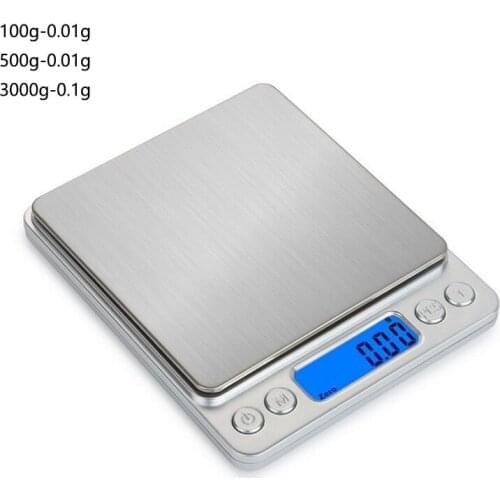 0.01g/0.1g Precision LCD Digital Scales 500g/3000g Mini Electronic Grams Weight Balance Scale for Tea Baking Weighing Scale