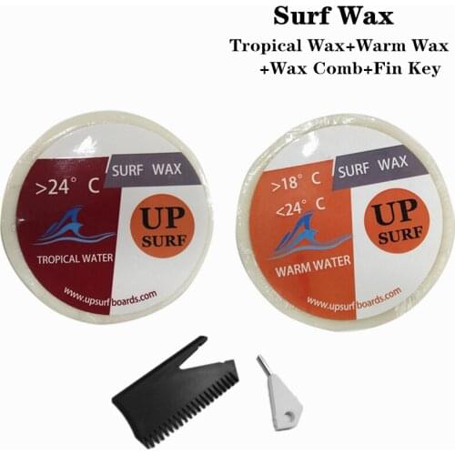 Surfboard WarmCoolTropical Water Wax 2 per set +Wax Comb+ Surfing SUP