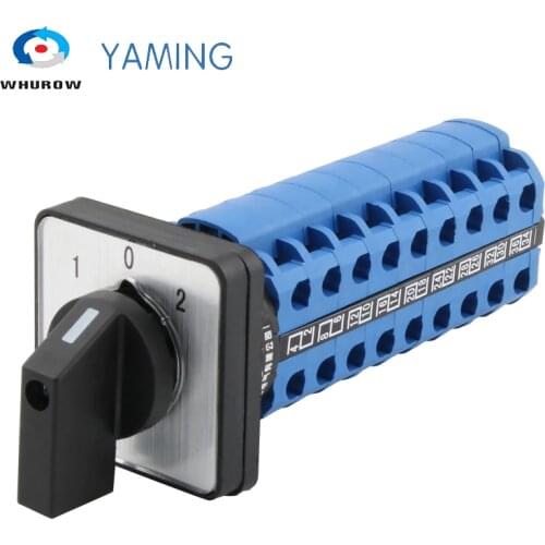 YMW26-20/9 Cam Switch Universal Changeover 20A 3 Positions 9 Poles LW26 LW28 Reverse Dual Power Rotation Combination Selection