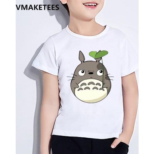 Funny T shirt For Girls Totoro Cute Kids Tops Cartoons Printing Baby Boy Clothes Children T-shirt Summer Short Sleeve,YKP046