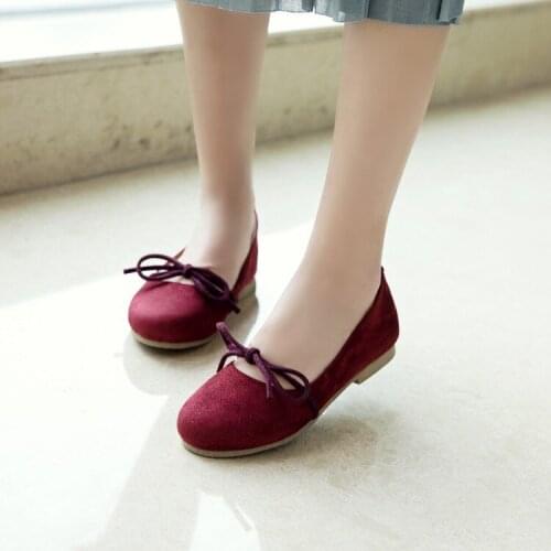 Big Size 11 12 ladies high heels women shoes woman pumps Butterfly bow suede single shoe woman