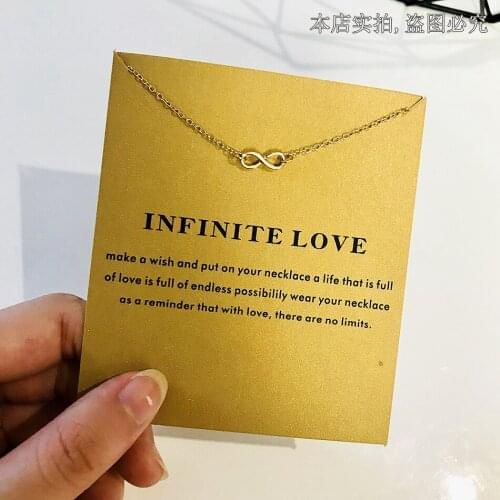 Infinite Love Gold Sliver Choker Chain Necklace Women Kolye Collares De Moda 2019 Colar Jewelry Collier Bijoux Femme Collar Cute