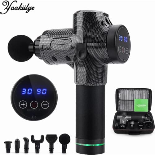 LCD Display Massage Gun Fascia Gun Muscle Relax Massage Electric Massage Fitness Equipment Body Slimming Shaping For Male Female