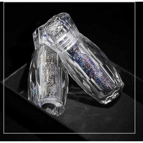 1 Bottle Crystal Caviar Beads Nail Rhinestones Micro Bead Gravel Multicolor Strass Crystal Glass For 3D Nails Art Decorations