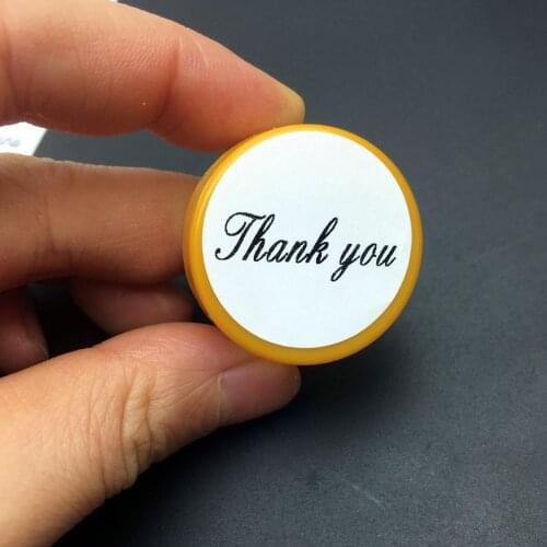 1000pcs Paper Round"Thank You" Adhesive Seal Sticker Label Envelope Decor DIY 25MM