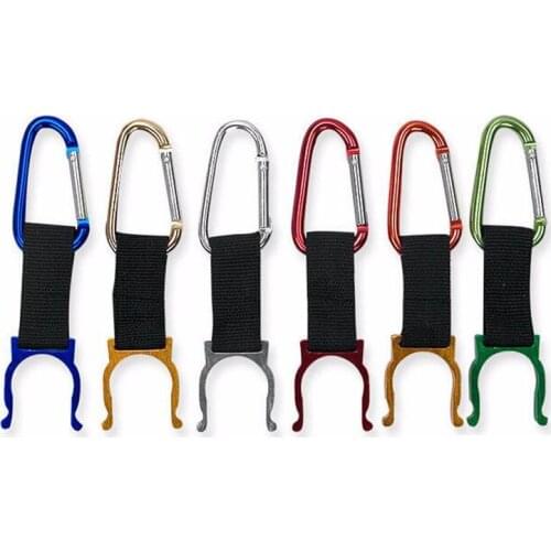 1000 pcs Bottle Buckle Clip For Camping Hiking Survival Traveling tools Camping Carabiner Water Bottle Buckle Hook Holder