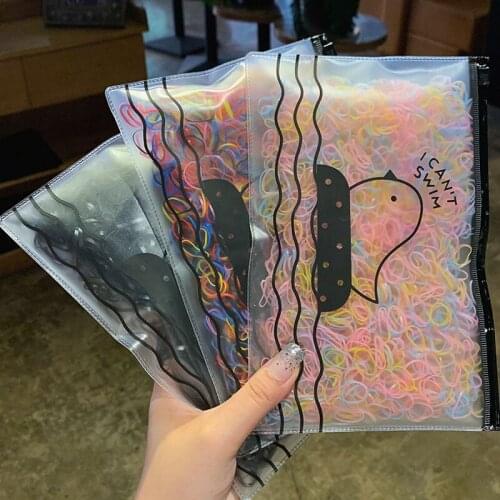 1000pcs Girls Hair Accessories Gift TPU Elastic Hair Rubber Bands Headband Children Ponytail Holder Bands Gum Kids Ornaments