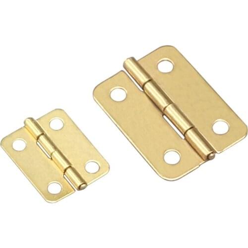20pcs/set Mini jewelry wooden boxes Accessories decorative iron hinges Kitchen Cabinet Door Hinges Furniture