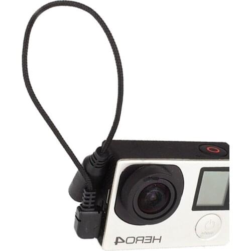 3.5mm Mini USB Microphone Mic Adapter Cable for gopro Hero 3 3+ 4 Camera