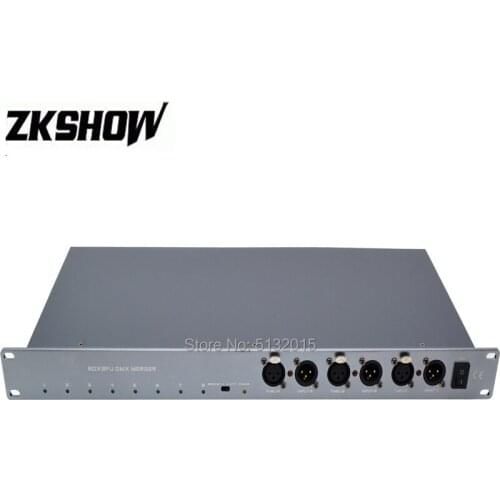3 DMX Inputs+8 DMX Outputs Merger HTP+Backup Mode UL CE Certification Professional Stage DJ Disco Party Lighting Equipment