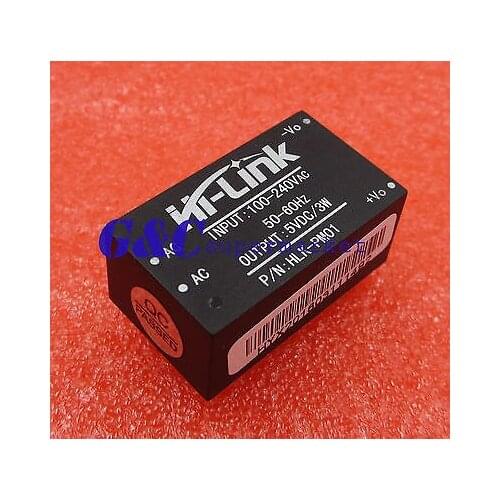 5PCS HLK-PM01 AC-DC 220V to 5V ep-Down Power Supply Module Household Switch diy electronics