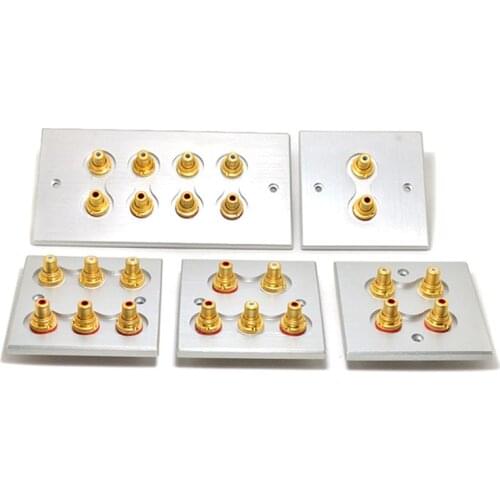 Acrolink Hi-End Gold plated wall type RCA socket speaker terminal