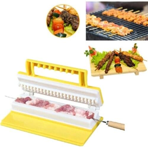 New Meat Skewer Machine Maker meat string device for Beef Pork BBQ Kabob Maker barbecue tools accessories