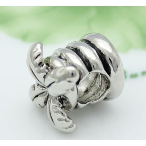 Free shipping Vintage palm tree plant charm beads fit Pandora Bracelet Womens Holiday Gifts