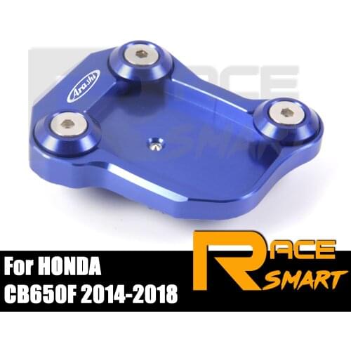 CNC Aluminum Motorcycle Kickstand Enlarge Plate Pad Side Stand Enlarger For HONDA CB650F CB 650F CB650 F 2014 2015 2016-2018