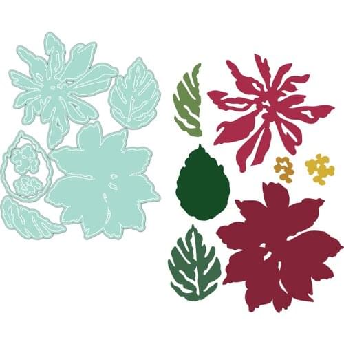 Flowers and leaves Metal Cutting Dies Scrapbook Diary Decoration Stencil Embossing Template DIY Greeting Card Handmade 2021 NEW