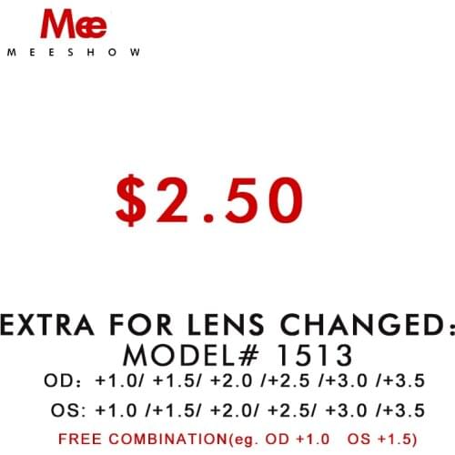 This can't be order alone,For Extra cost for Model 1513reading glasses Lens changed, If orders alone, will not released