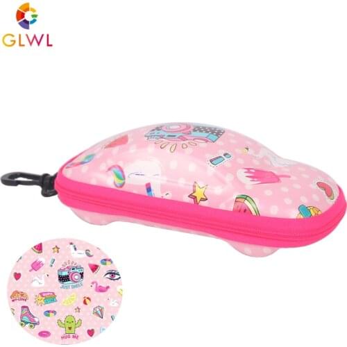 Childrens Glasses Box Colorful Kids Case For Sunglasses EVA Portable Eyeglasses Storage Cover Pendant Baby Eyewear Accessories