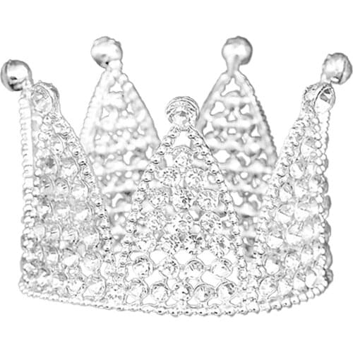 Hot Crown Birthday Baking Accessories Flowers Birthday Cake Decoration Highlight Pearl Headdress Hair Accessories Headband