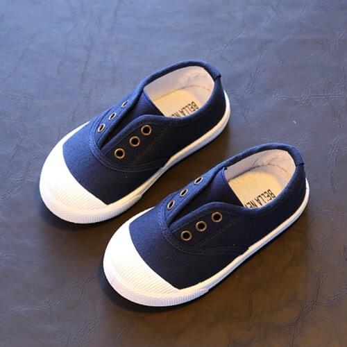 Autumn Spring Summer Kids Shoes For Boys Girls Insole 13.5-18CM Candy Color Childrens Casual Canvas Sneakers Soft Fashion Shoes