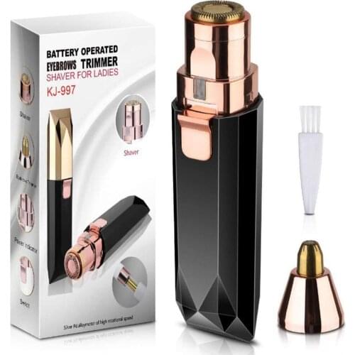 Hot Ladies Shaver Shaver Facial Mini Hair Removal Instrument Electric Eyebrow Trimmer 2 In 1 Eyebrow Trimmer