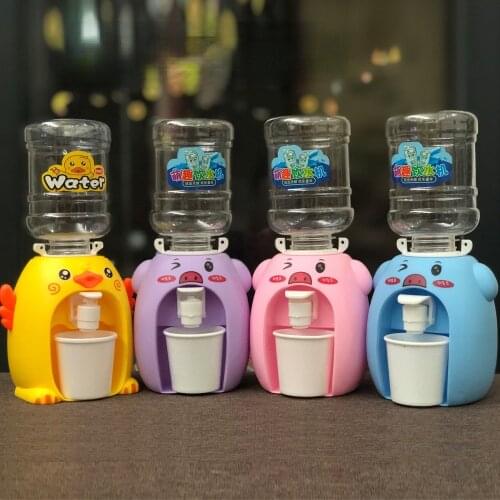 Baby Mini Water Dispenser Toy Lifelike Cute Drinking Water Children Cosplsy Props Home Decor Ornament