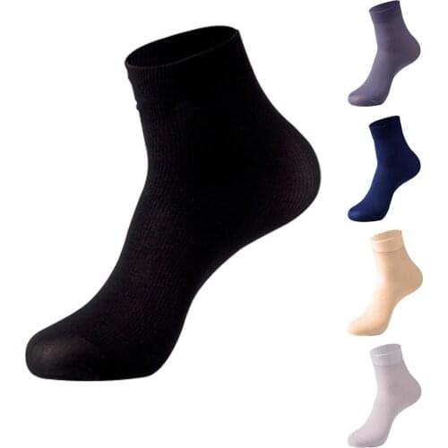 10Pairs Women Man Socks Disposable Ankle Socks Underwear Thick Silk Socks Solid Color Unisex for Ice Rink Foot Bath Hosiery