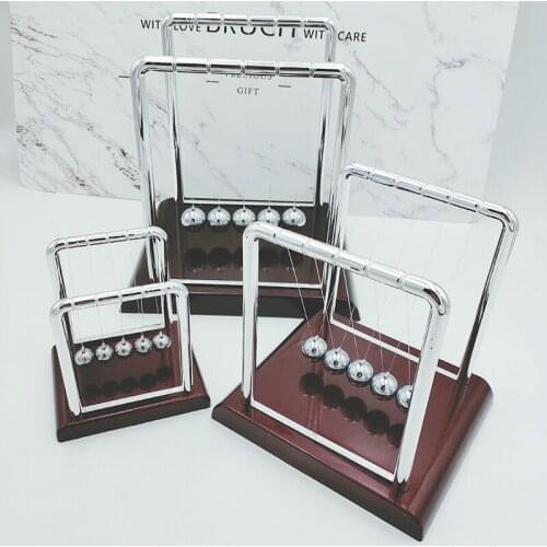 Newton Pendulum Balls Cradle Metal Balance Ball School Study Physics Science Pendulum Desk Home Creative Gift Decoration