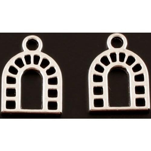 35Pcs Silver Color Plated Horseshoe Charms metal Pendant for Jewelry Making Necklaces DIY Handmade Craft 17X12mm A134