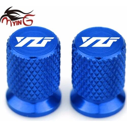 R15 Motorcycle Tyre Valve Caps Air Port Stem Cover CNC Aluminum Accessories for Yamaha YZF R15 V2 V3 ABS 2009-2020 Red Blue Gold