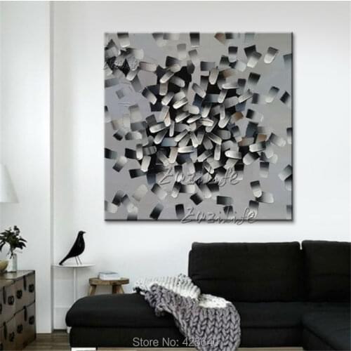 Hand painted Wall Art modern abstract Home Decoration Oil Painting on canvas wall pictures for living room cuadros quadros 2