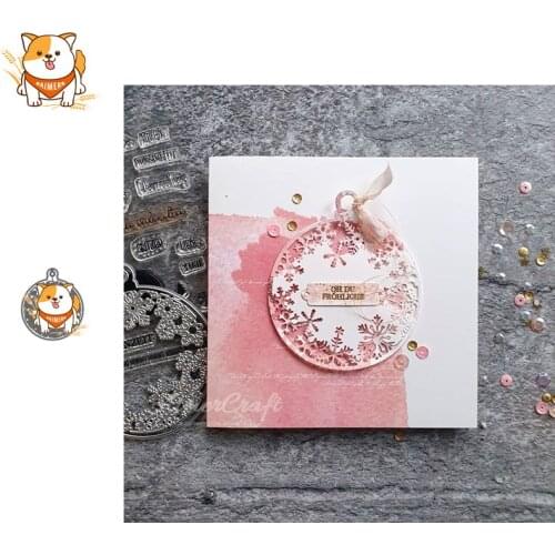 Snow Wreath Frame Metal Cutting Dies Scrapbooking Stencil DIY Decorative Embossing Craft Die Cuts Card Making New Dies For 2019