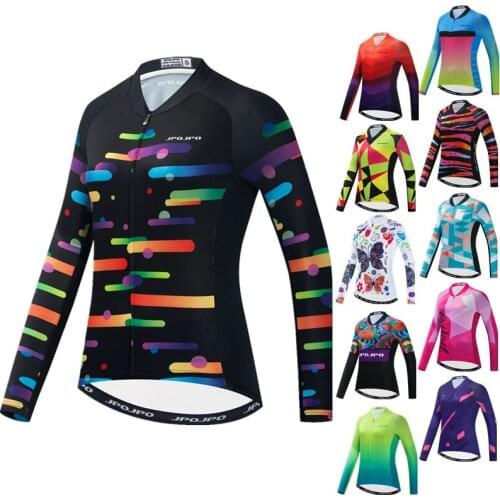 Weimostar Womens Long Sleeve Cycling Jersey Breathable Bicycle Jacket Autumn Road MTB Bike Clothing Cycling Uniforms Cycle Wear