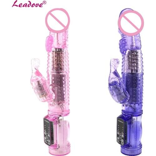10 Speeds Waterproof G Spot Dildo Rabbit Vibrator Masturbator Sex Toy for Women Vagina Clitoris Double Vibrator Vagina Vibration