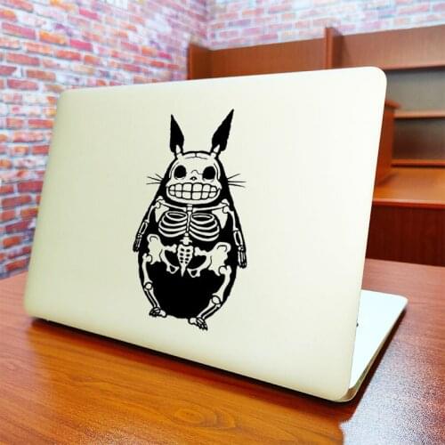 X-ray Totoro Anime Laptop Sticker for Apple Macbook Air Pro Retina 11 13 15 Inch Vinyl White Mac Book Decal Notebook Cover Skin