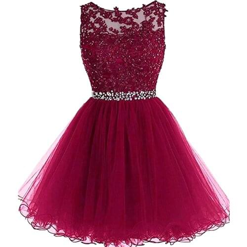 Womens Homecoming Dresses Short for Juniors Prom Dress A Line Tulle Party Gown