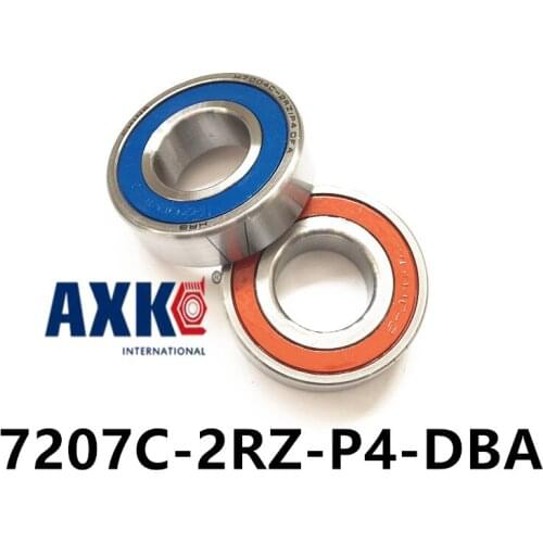 Angular Contact Bearings Speed Spindle KOYO NSK 1 Pair AXK Steel Ra 1.6 Inc Abe 7 Ask 7207 7207C-2RZ-P4-DBA 35x72x17 Sealed