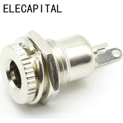 1pcs 5.5 mm x 2.1mm DC Power Jack Socket Female Panel Mount Connector C1Hot New Arrival