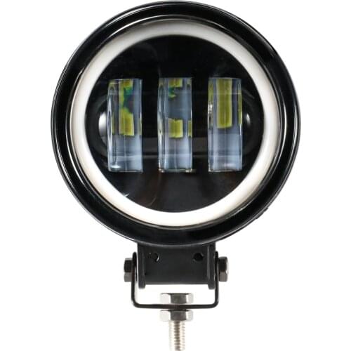 12V 3.7'' Motorcycle LED Driving Fog Spot Light Round Headlight Work Light For Truck Cars Pick-up Van Camper Road Buggy Jeeps