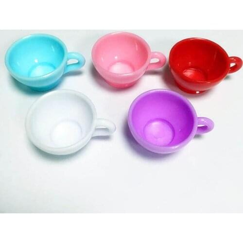 6PCS/pack Coffee Cups Ornaments For DIY Miniature Dollhouse Decoration Accessories
