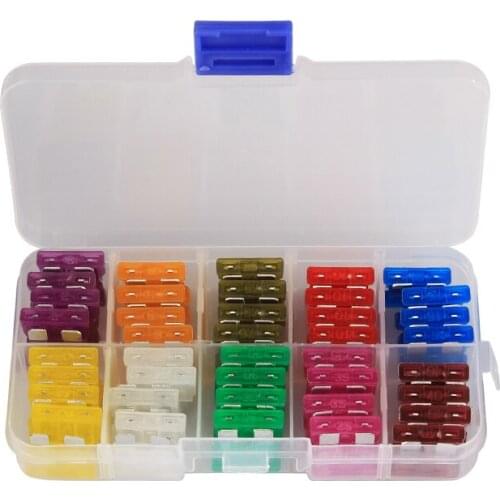 80Pcs 3A- 40A Standard Blade Car Fuses Assortment Car Blade Fuse Auto Boat Motorcycle Fuse