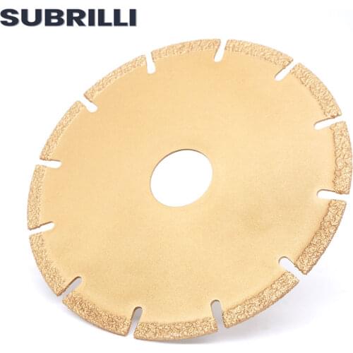 SUBRILLI 4.5" 115mm new technology brazed super quality dry cutting diamond saw blade for concrete granite marble tile cutting