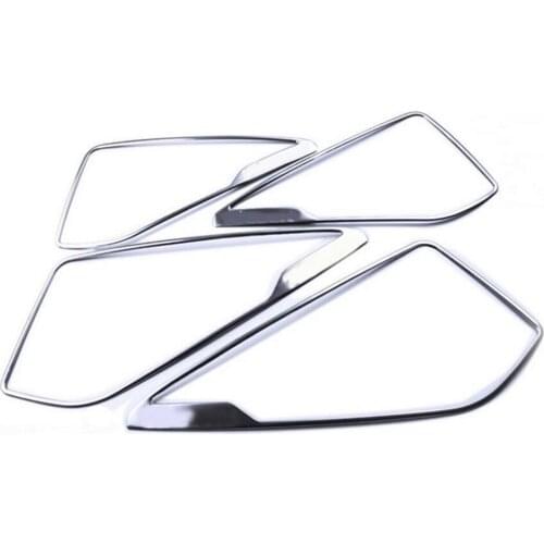 Car Stainless Steel Door Decorative Frame Cover Interior Conversion Audio Decorative For Hyundai Tucson 2015 2016 LHD