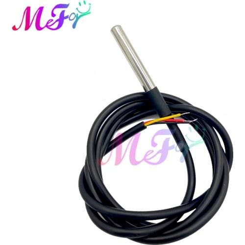 DS1820 Stainless Steel Waterproof 1 Meter DS18b20 Temperature Probe Temperature Sensor 18B20 For Arduino