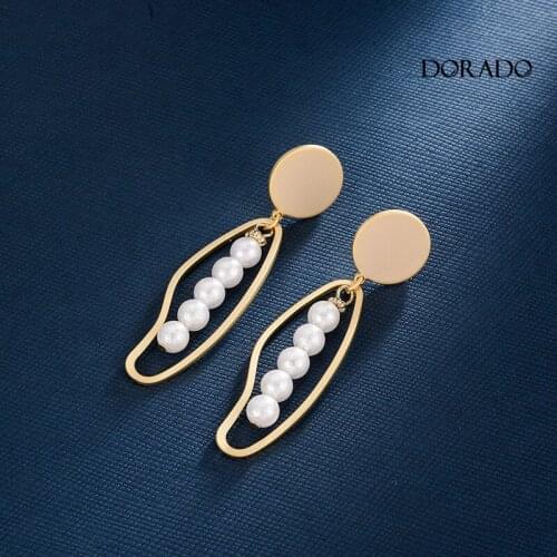 Dorado 2021 New Trendy Simulated Pearl Drop Dangle Earrings For Women Bohemia Punk Pendant Earring Jewelry Jewelry Anniversary