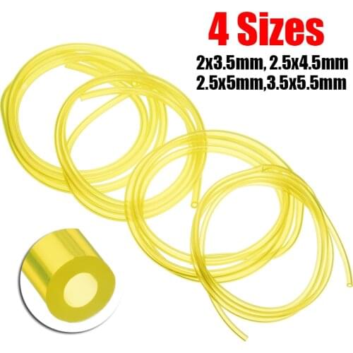 1Meter 4Size 2mm/2.5mm/3.5mm Petrol Fuel Gas Line Pipe Hose Oil Gas Resistant for Trimmer Chainsaw Saw Blower